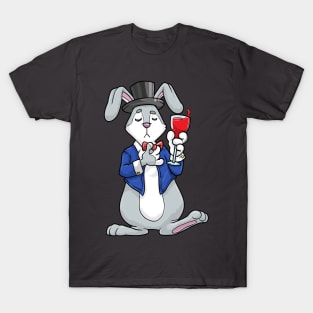 Rabbit as groom with jacket and cylinder T-Shirt